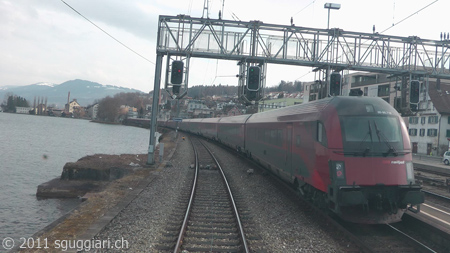 Vista dalla cabina - OBB Railjet